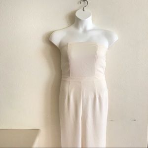 Forever 21 Cream White Jumpsuit Medium